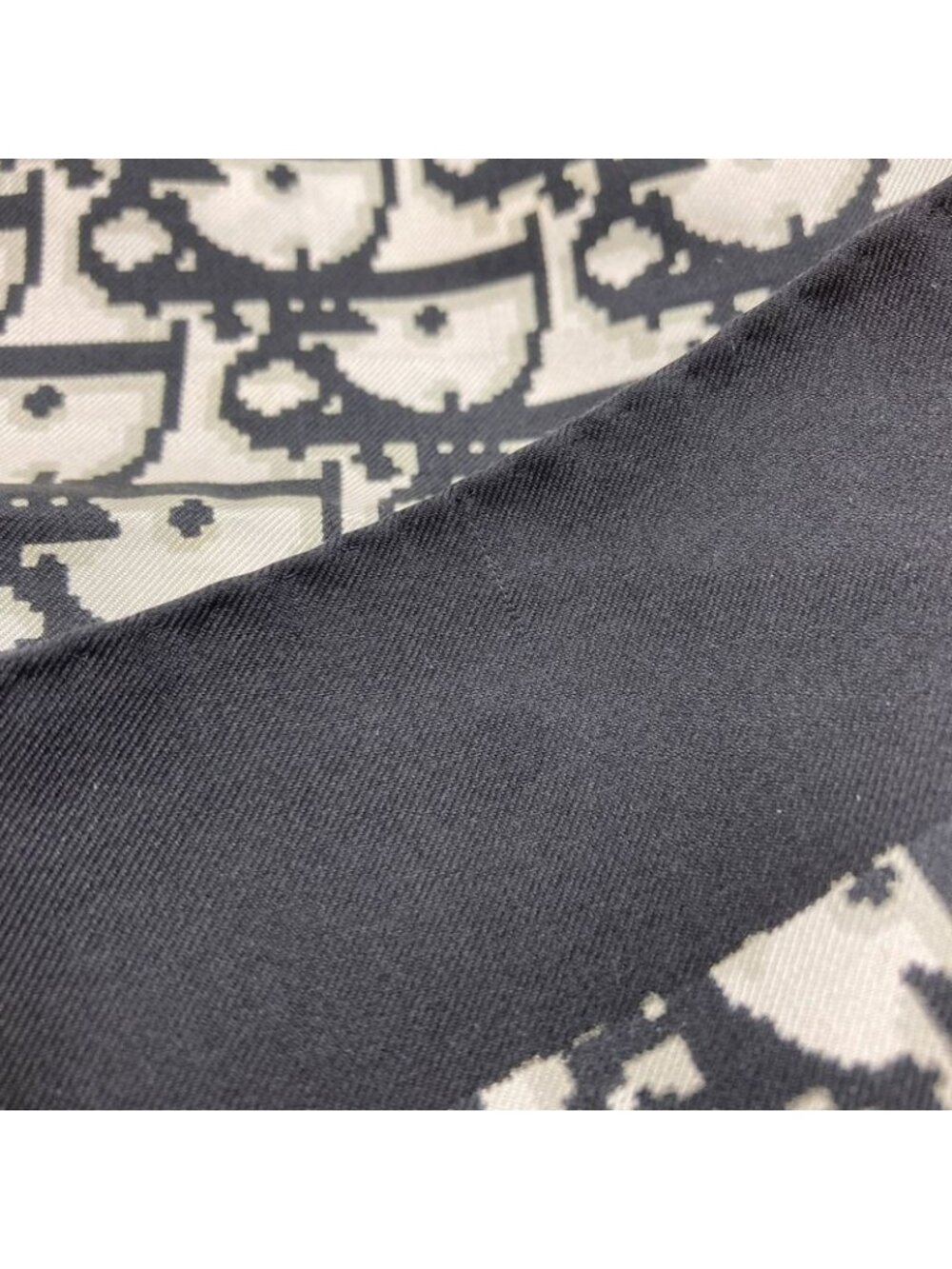 ★SOLD★ Dior Trotter Pattern Scarf Silk - Picture 7 of 11